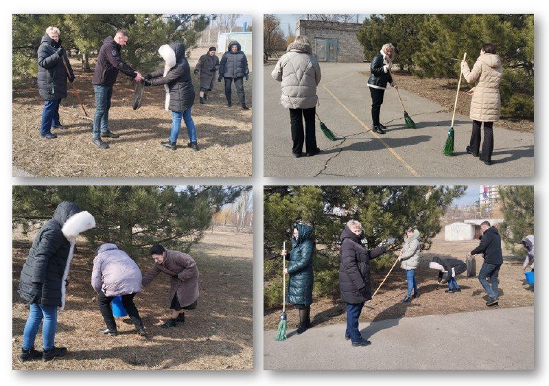 С приходом весны наступает время наведения порядка на территории улиц, дворов, в парках и скверах