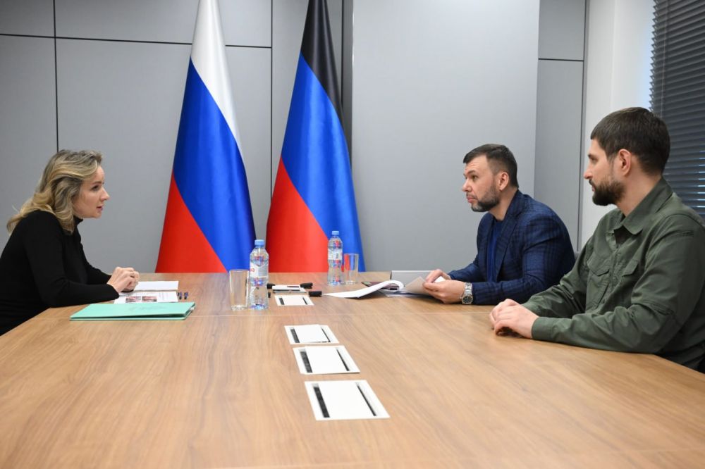 Мария Львова-Белова: Встретились с главой ДНР Денисом Пушилиным