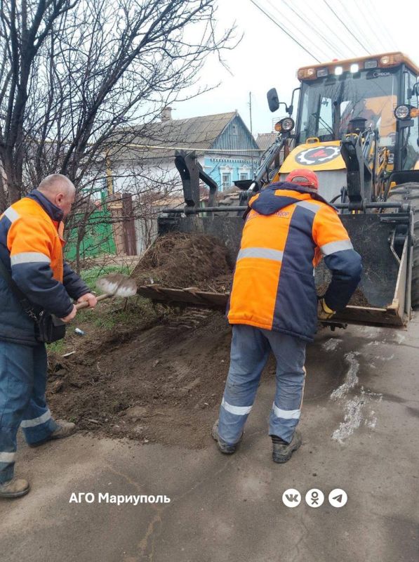«Мариупольавтодор» готовит улицу Кренкеля к асфальтированию