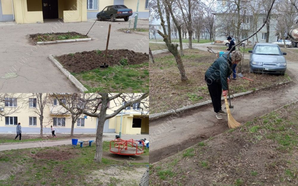 Активная группа жителей дома № 64а по улице Пашковского провела субботник Активная группа жителей дома № 64а по улице Пашковского провела субботник