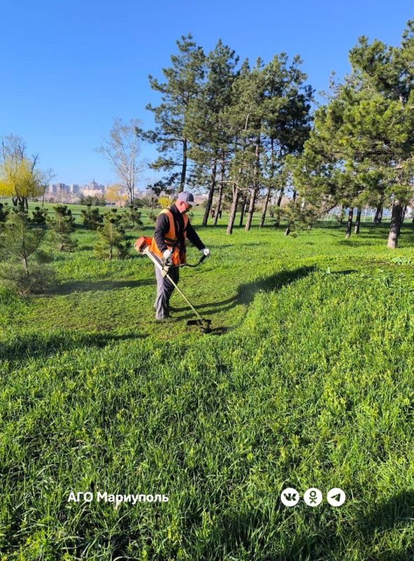«Зеленстрой» готовит парковые зоны к майским праздникам