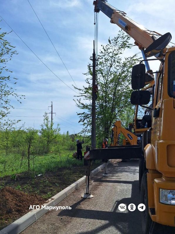 «Мариупольгорсвет» обновил более 700 метров кабеля