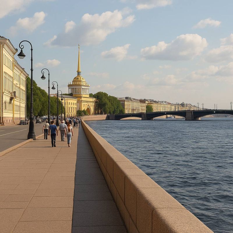 С одной стороны — суровая Нева, с другой — ласковое Азовское море