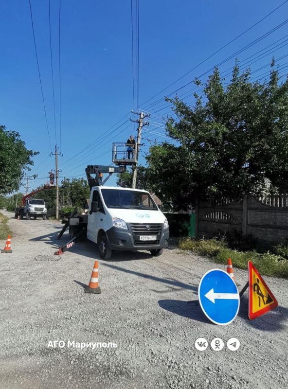 «Мариупольгорсвет» восстановил освещение путепровода через реку Кальмиус