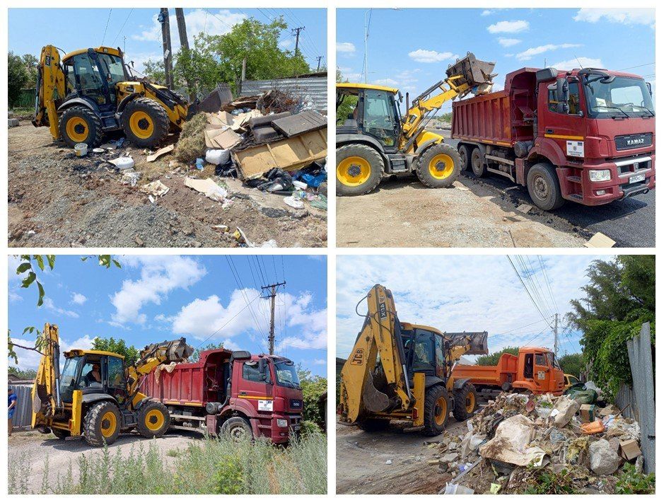 Санкт-Петербург помогает делать чище дворы и улицы Ильичевского района города Мариуполь