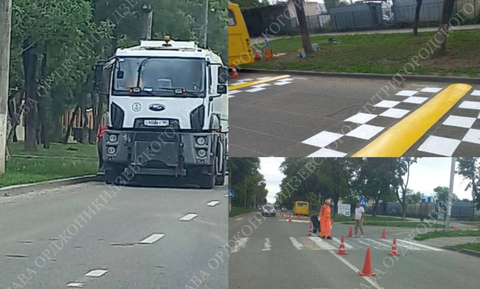 В Орджоникидзевском районе рабочая неделя коммунальных служб началась с благоустройства улицы Пашковского