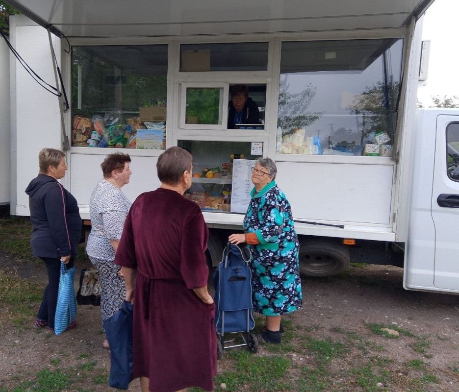 С 19 по 22 июля 2025 года осуществлена выездная торговля с использованием автомагазинов в населенных пунктах городских округов Докучаевск, Горловка, Мариуполь, Харцызск на территории г. Авдеевка, также Волновахского... С 19 по 22 июля 2025 года осуществлена выездная торговля с использованием автомагазинов в населенных пунктах городских округов Докучаевск, Горловка, Мариуполь, Харцызск на территории г. Авдеевка, также Волновахского...