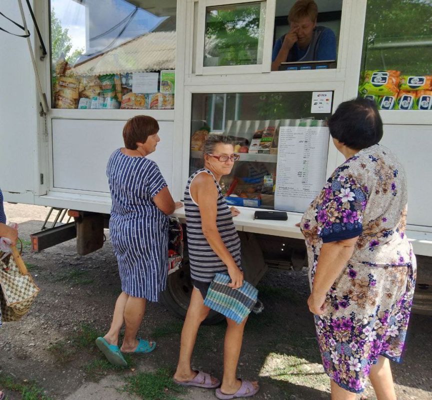 С 23 по 25 июля 2025 года осуществлена выездная торговля с использованием автомагазинов в населенных пунктах городских округов Докучаевск, Горловка, Мариуполь, Харцызск на территории г С 23 по 25 июля 2025 года осуществлена выездная торговля с использованием автомагазинов в населенных пунктах городских округов Докучаевск, Горловка, Мариуполь, Харцызск на территории г