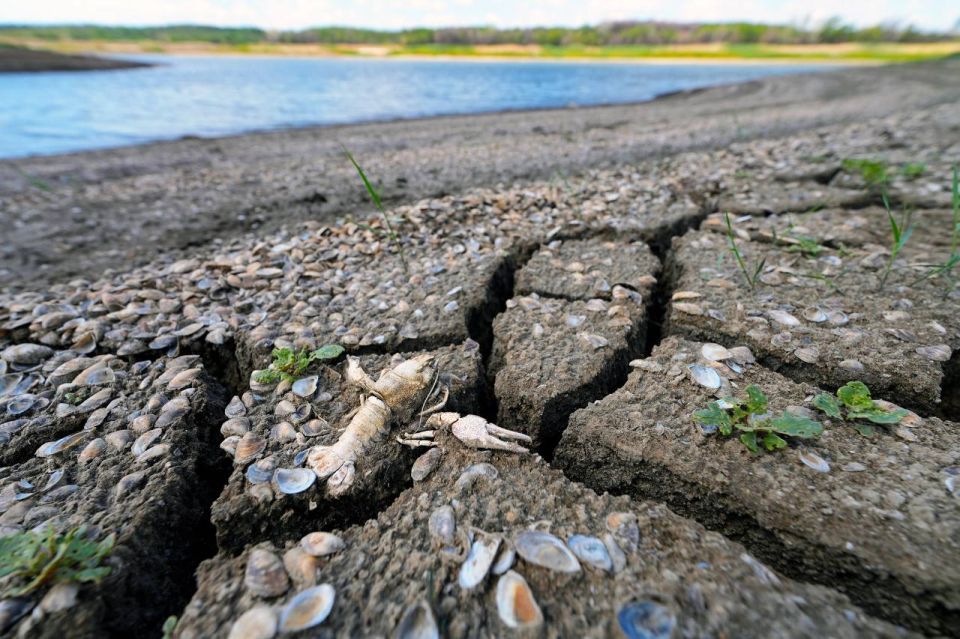 Утопающее в засухе Старокрымское водохранилище: как решают проблему водоснабжения в Мариуполе Утопающее в засухе Старокрымское водохранилище: как решают проблему водоснабжения в Мариуполе