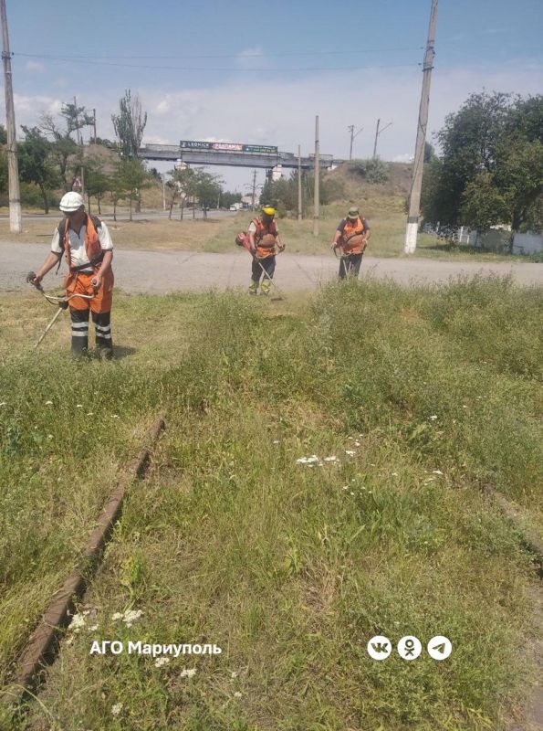 «Мариупольтранс» благоустроил более двух тысяч квадратных метров трамвайного полотна «Мариупольтранс» благоустроил более двух тысяч квадратных метров трамвайного полотна