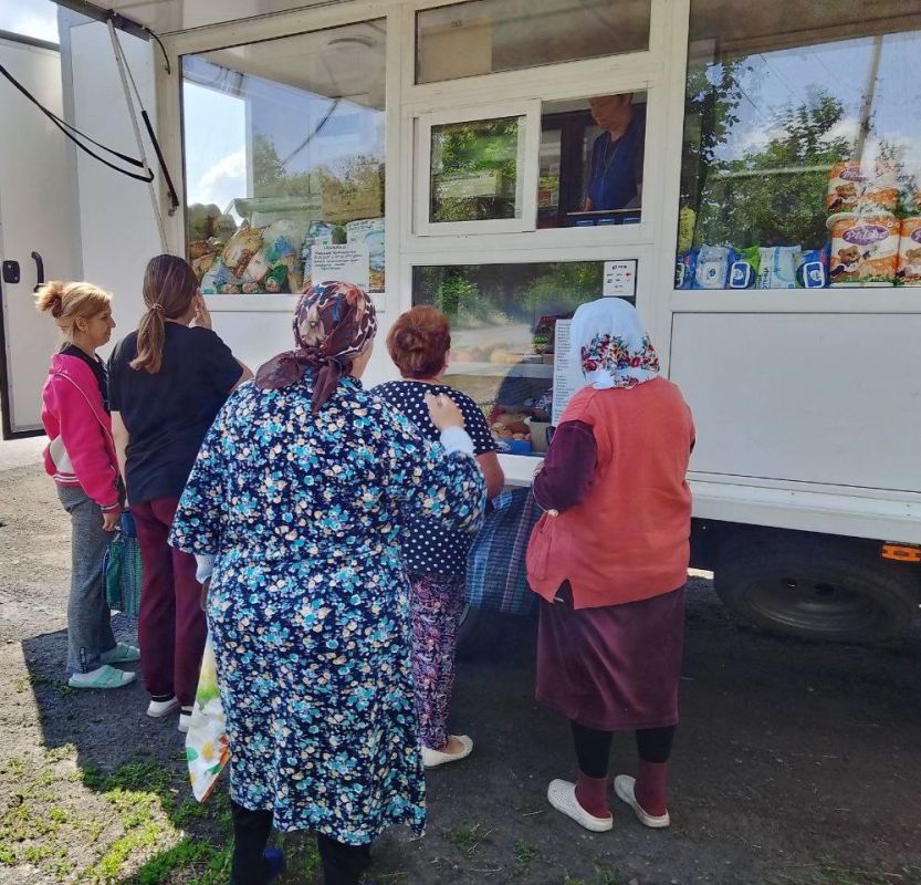 С 2 по 5 августа 2025 года осуществлена выездная торговля с использованием автомагазинов в населенных пунктах городских округов Докучаевск, Горловка, Мариуполь, Харцызск на территории г. Авдеевка, а также Волновахского... С 2 по 5 августа 2025 года осуществлена выездная торговля с использованием автомагазинов в населенных пунктах городских округов Докучаевск, Горловка, Мариуполь, Харцызск на территории г. Авдеевка, а также Волновахского...