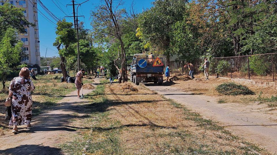 Чистый район своими руками: субботник на улице 50 лет СССР