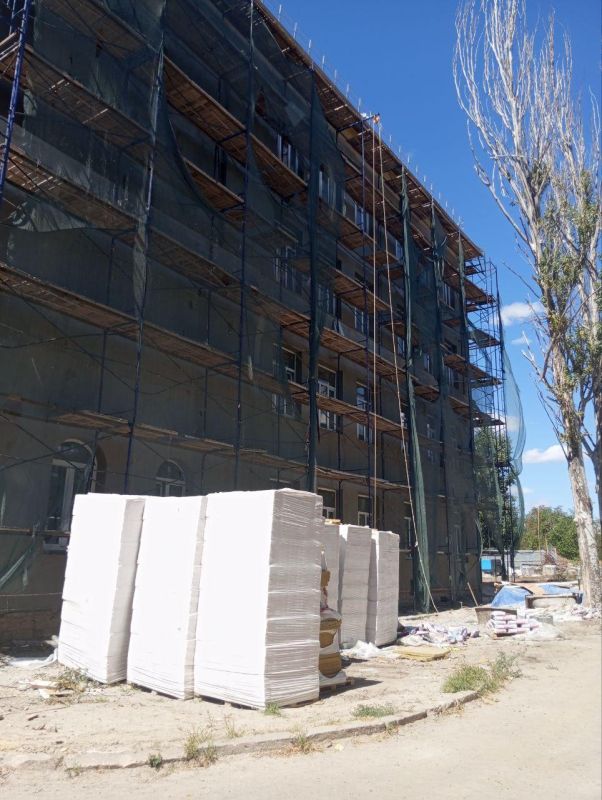 Восстановление Дома детского творчества на улице Азовстальская в Мариуполе Восстановление Дома детского творчества на улице Азовстальская в Мариуполе