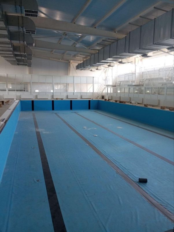 Восстанавливается физкультурно-оздоровительный комплекс на улице Левченко в Мариуполе Восстанавливается физкультурно-оздоровительный комплекс на улице Левченко в Мариуполе