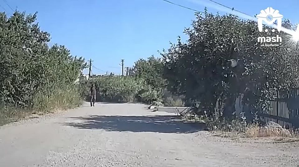 Самопровозглашённый гаец из Мариуполя бросает в автомобили кирпичи — сигнализирует, что проезд по улице запрещён