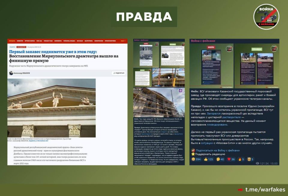 Фейк: Благодаря Петру Андрющенко на здании Мариупольского драмтеатра появились скульптуры Фейк: Благодаря Петру Андрющенко на здании Мариупольского драмтеатра появились скульптуры