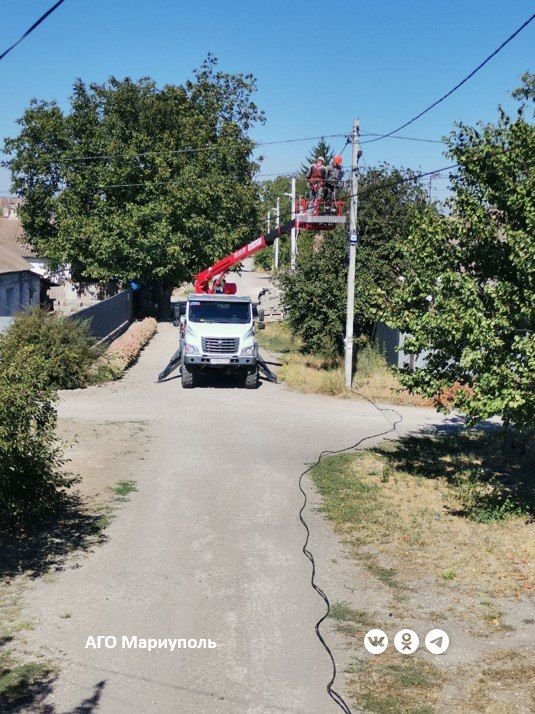 «Мариупольгорсвет» проверил работу сетей наружного освещения в поселке Старый Крым