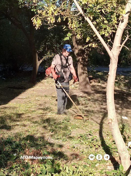 Коммунальщики благоустроили придомовые территории в нескольких районах Мариуполя Коммунальщики благоустроили придомовые территории в нескольких районах Мариуполя