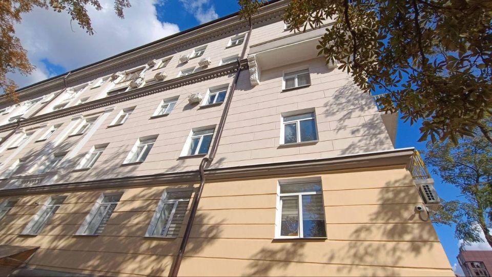 При поддержке Московской области в центре Мариуполя восстановили дом с лепными украшениями При поддержке Московской области в центре Мариуполя восстановили дом с лепными украшениями