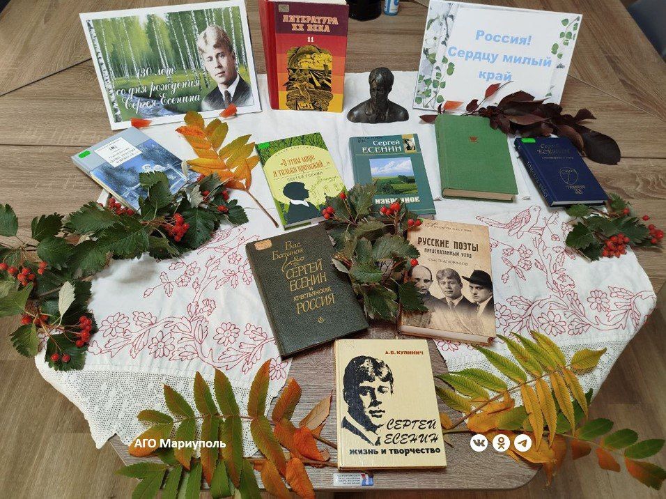 Жителей Сартаны знакомят с творчеством Сергея Есенина