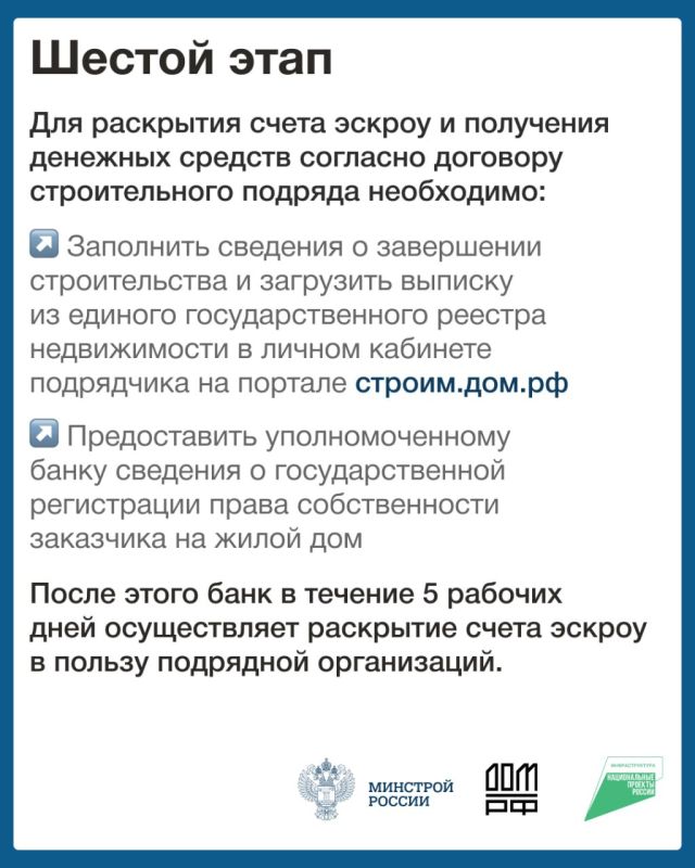 Строительство с использованием счетов эскроу Строительство с использованием счетов эскроу