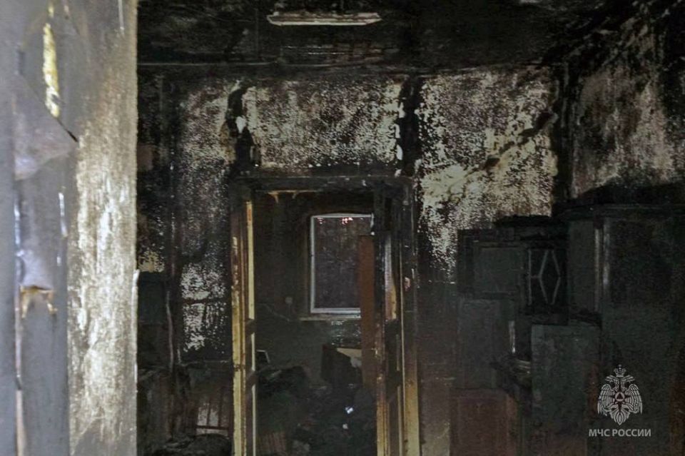 Пожар унёс жизнь в Мариуполе Пожар унёс жизнь в Мариуполе