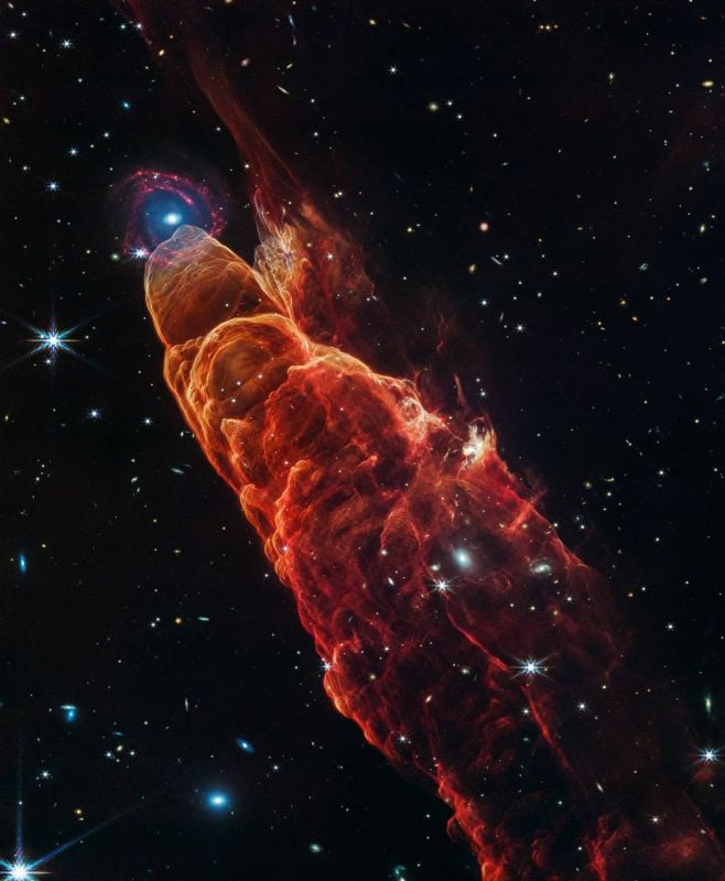 «Космическое торнадо» на снимке Джеймса Уэбба