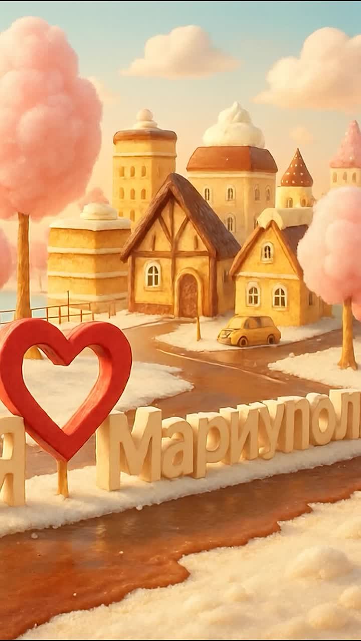 А вот вам пряничный Мариуполь в ленту, пока за окошком хмуро и холодно