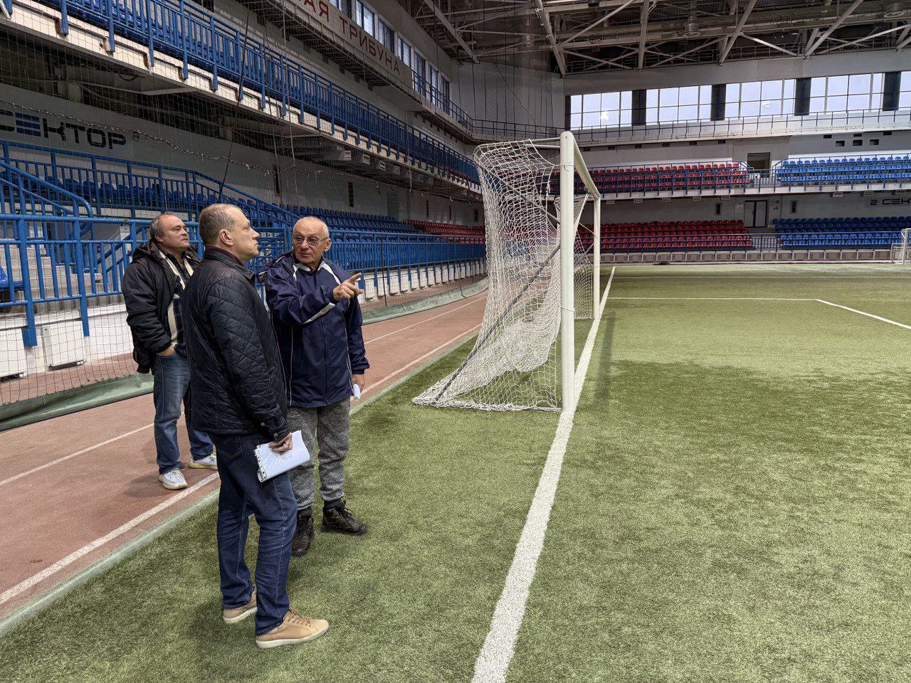 Антон Кольцов: Ознакомился с ходом восстановления спорткомплекса «Ильичевец»