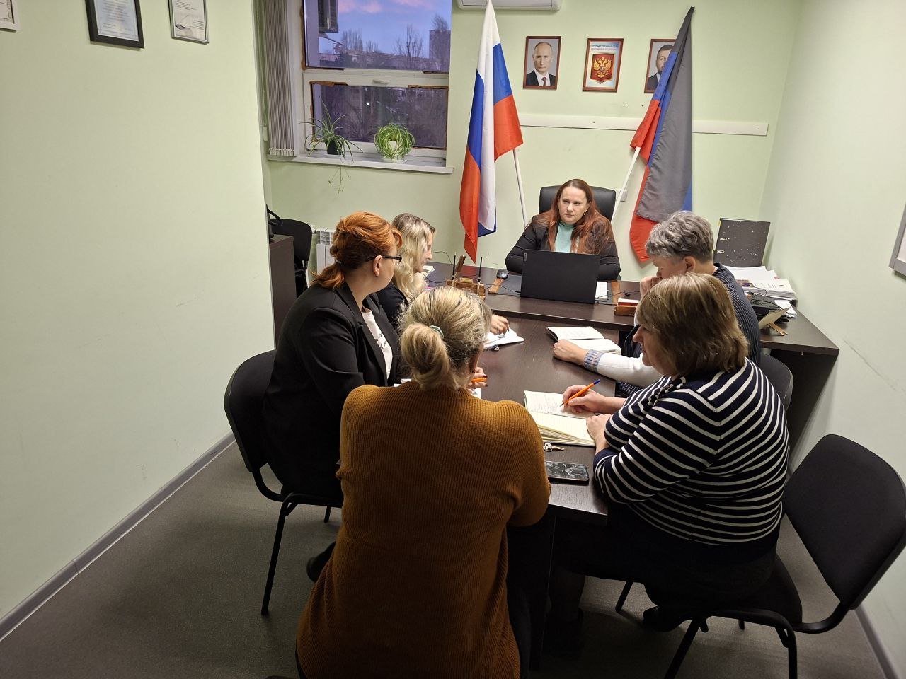 Состоялась встреча первого заместителя руководителя Управы Ильичевского внутригородского района города Мариуполь Соломиной Татьяны с сотрудниками