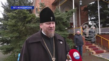 Митрополит Владимир провел всенощное бдение в Свято-Николаевском кафедральном соборе Мариуполя, а также посетил Свято-Николаевский храм в поселке Володарское