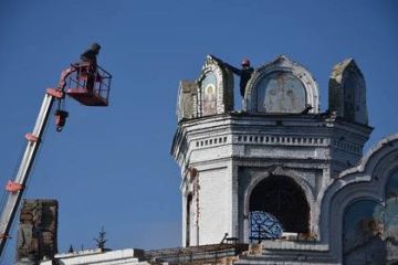 В ДНР восстанавливают Свято-Успенский Николо-Васильевский монастырь