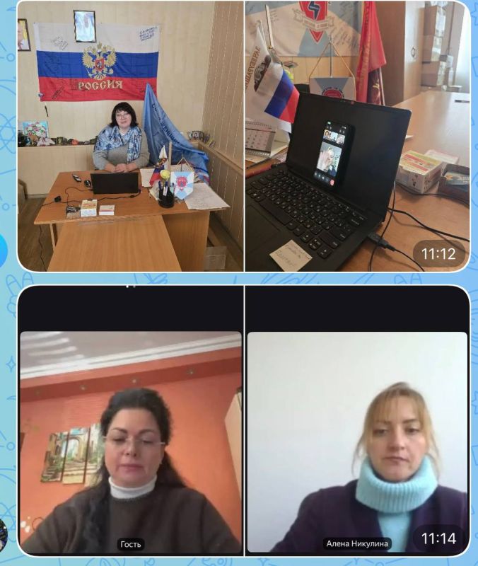 Сегодня состоялся ВКС в рамках проекта «Добрые соседи» между Камышеватским местным отделением Союза женщин России и нашими подругами — Мариупольским отделением РО Союза женщин России в ДНР и Советом женщин Мангушского МО ДНР