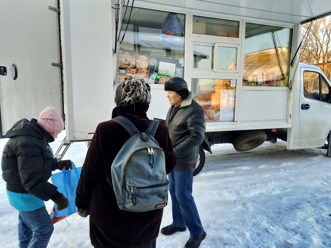 С 11 по 13 февраля 2026 года осуществлена выездная торговля с использованием автомагазинов в населенных пунктах городских округов Донецк, Горловка, Мариуполь, на территории г. Авдеевка, также Волновахского, Володарского... С 11 по 13 февраля 2026 года осуществлена выездная торговля с использованием автомагазинов в населенных пунктах городских округов Донецк, Горловка, Мариуполь, на территории г. Авдеевка, также Волновахского, Володарского...