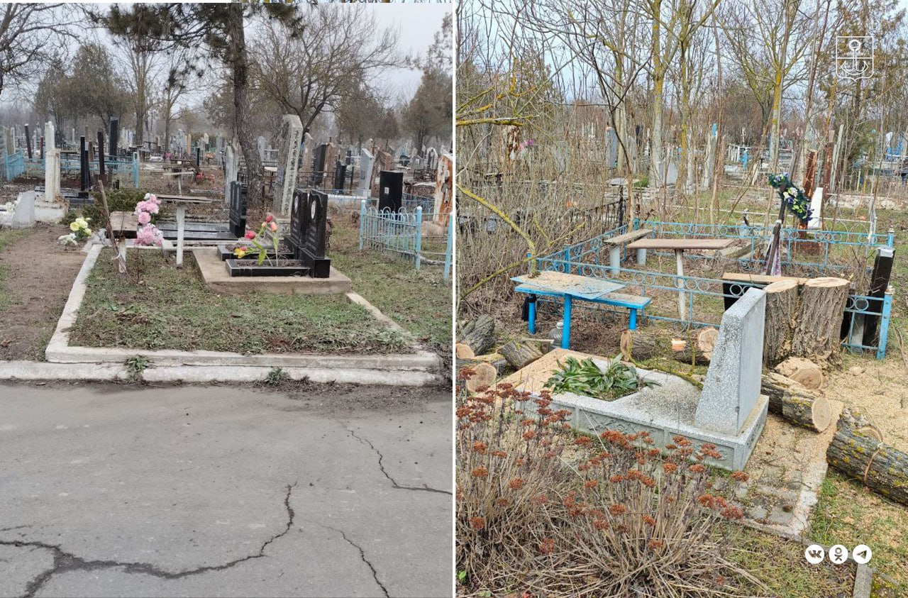 Мариупольские коммунальщики готовят ритуальные места к поминальным дням