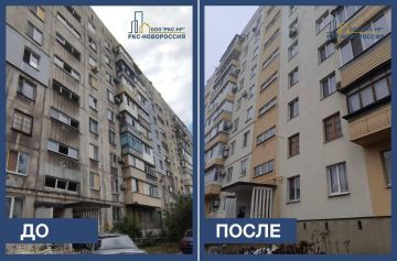 Восстановлен многоэтажный жилой дом на улице Фонтанной