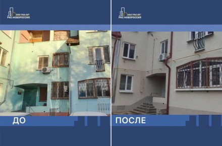 Строители восстанавливают многоквартирный дом на улице Цыбулько