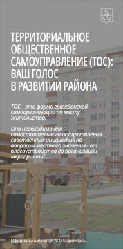 В Мариуполе появились первые пять территориальных общественных самоуправлений (ТОС)