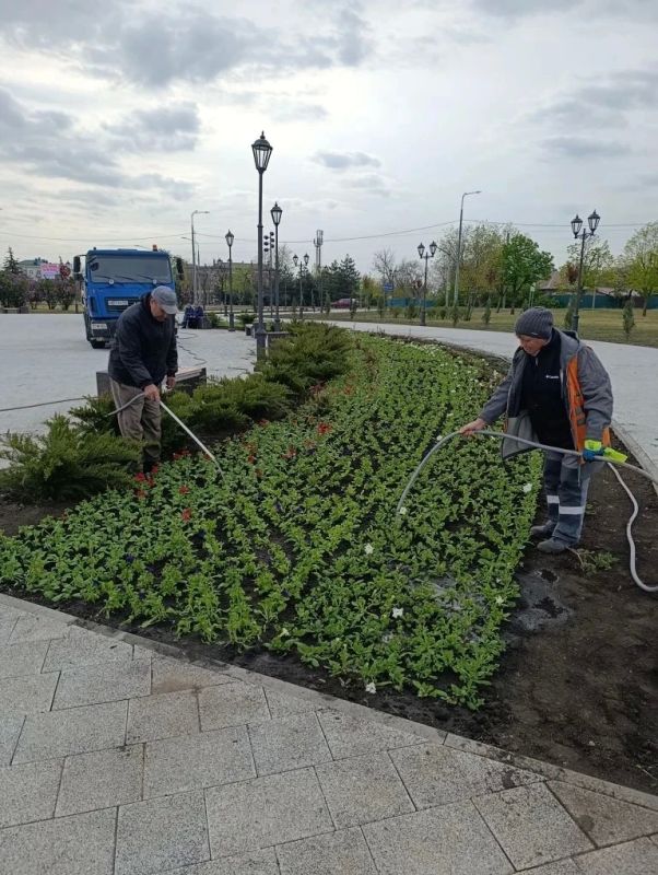 Мариупольские коммунальщики активно обновляют цветники Мариупольские коммунальщики активно обновляют цветники