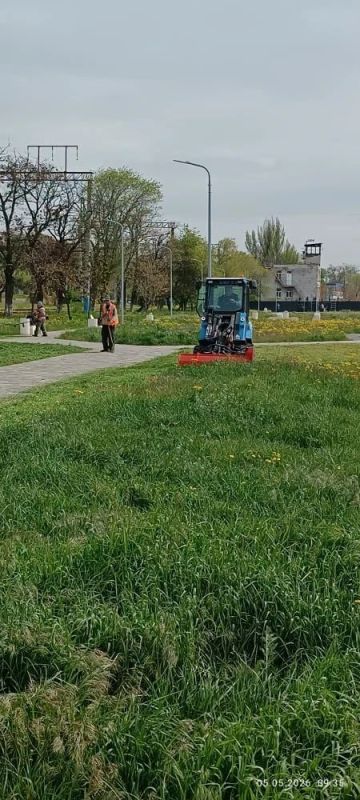 Коммунальщики продолжают благоустройство зеленых зон Коммунальщики продолжают благоустройство зеленых зон