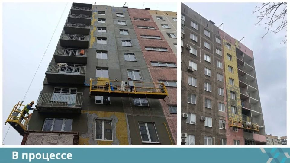 В Ильичевском районе Мариуполя выполнили фасадные работы ещё одного многоквартирного дома