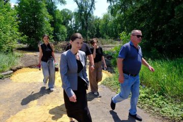 В Иловайске к 1 октября завершат первый этап благоустройства городского парка