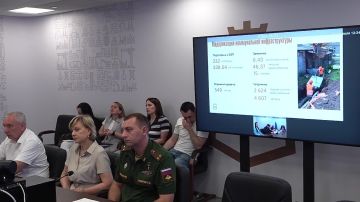 Глава ДНР Денис Пушилин провел еженедельное оперативное совещание с руководителями органов исполнительной власти и главами муниципальных образований