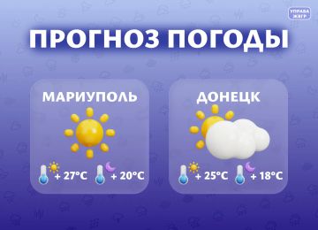 Прогноз погоды на 30 июля. Мариуполь