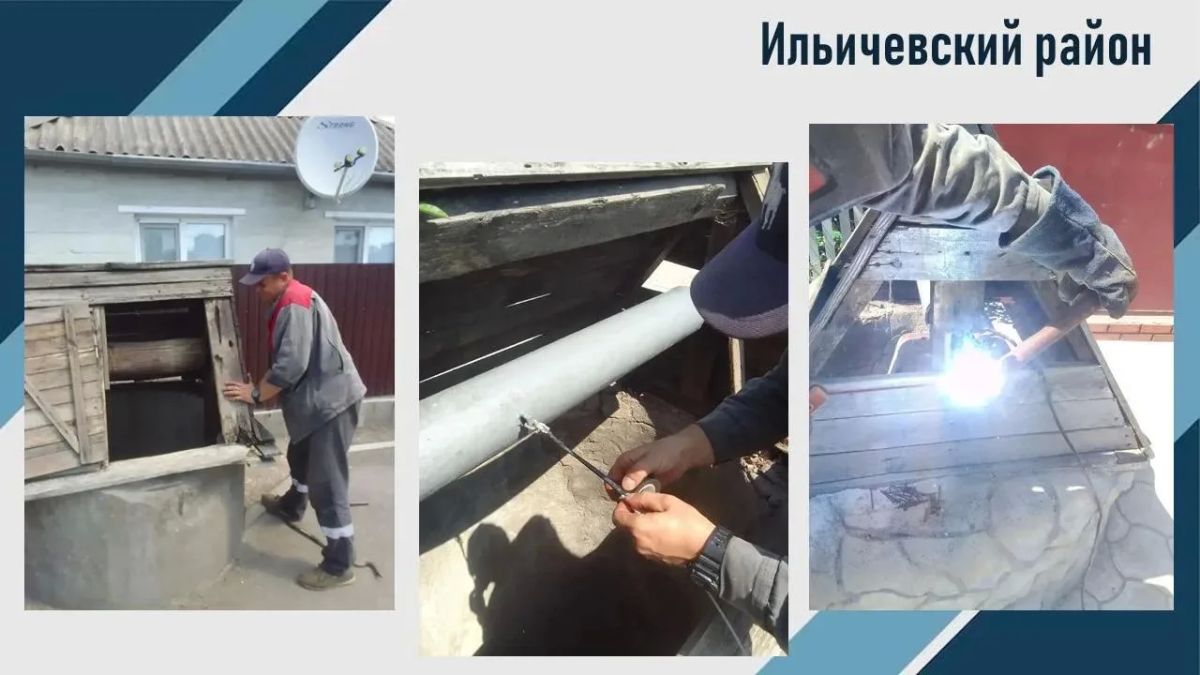 По поручению главы муниципального образования городского округа Мариуполь Антона Викторовича Кольцова на территории Ильичевского района осуществляется восстановление колодцев По поручению главы муниципального образования городского округа Мариуполь Антона Викторовича Кольцова на территории Ильичевского района осуществляется восстановление колодцев