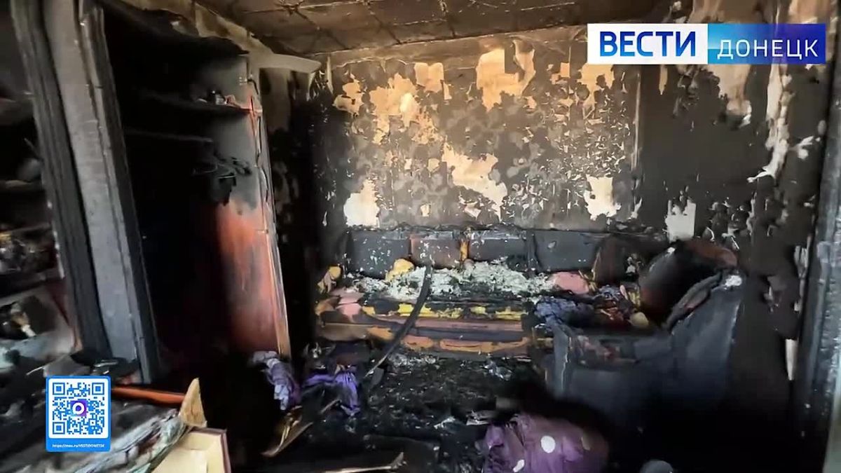 Дроны украинских выродков ударили по восстановленной многоэтажке и частным домам в Мариуполе Многоэтажка пострадала в Жовтневом районе Мариуполе