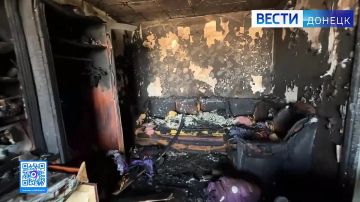 Дроны украинских выродков ударили по восстановленной многоэтажке и частным домам в Мариуполе Многоэтажка пострадала в Жовтневом районе Мариуполе
