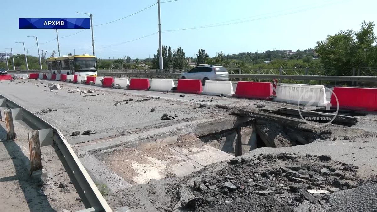 Глава мариупольского округа ознакомился с ходом ремонтных работ на путепроводе по улице Шевченко