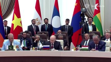 Владимир Путин выступил на заседании в формате «ШОС плюс»