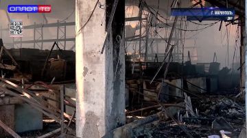 Мариуполь: ночная атака БПЛА на крупный ТЦ — масштабный пожар